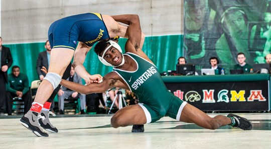 Michigan State wrestling (PHOTO: MSU SID)